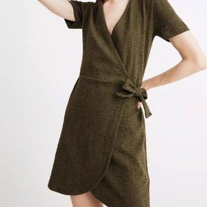 Texture & Thread Short-Sleeve Side-Tie Dress 2XL